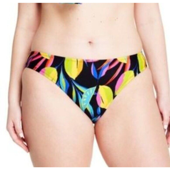 Tabitha Brown For Target Lemon Print Bikini Swim Bottom Womens Plus Size 1x NEW - Picture 1 of 11